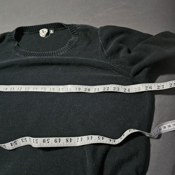 Black Sweater with Button Accents - Picture 7 of 9